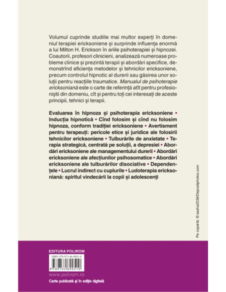 Manual de psihoterapie ericksoniană